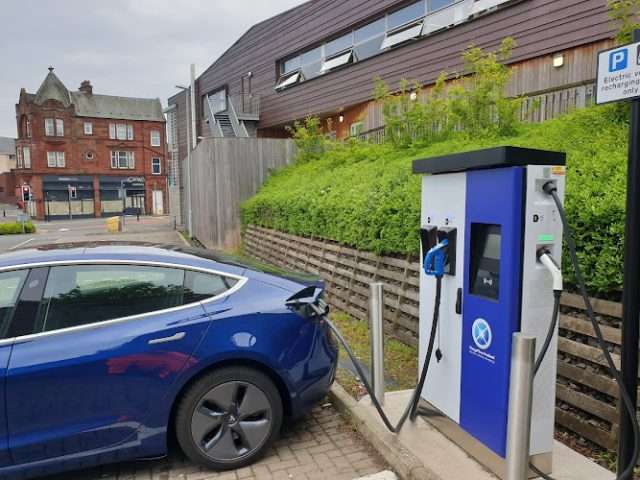 ChargePlace Scotland Charging Station in Bathgate United Kingdom of Great Britain and Northern Ireland