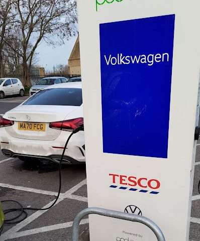 Pod Point Charging Station in London United Kingdom of Great Britain and Northern Ireland