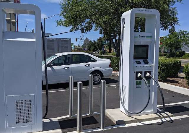 Electrify America Charging Station in Anderson California