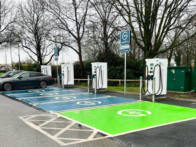 GRIDSERVE Charging Station in Taunton United Kingdom of Great Britain and Northern Ireland