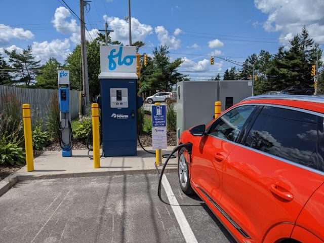Flo Charging Station in Elmsdale Nova Scotia Canada