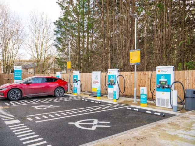 Shell Recharge Charging Station in Leeds United Kingdom of Great Britain and Northern Ireland