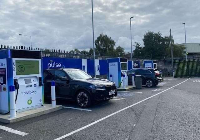 bp pulse Charging Station in London United Kingdom of Great Britain and Northern Ireland