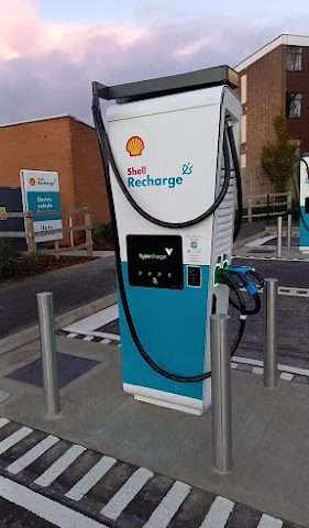 Shell Recharge Charging Station in Hinckley United Kingdom of Great Britain and Northern Ireland