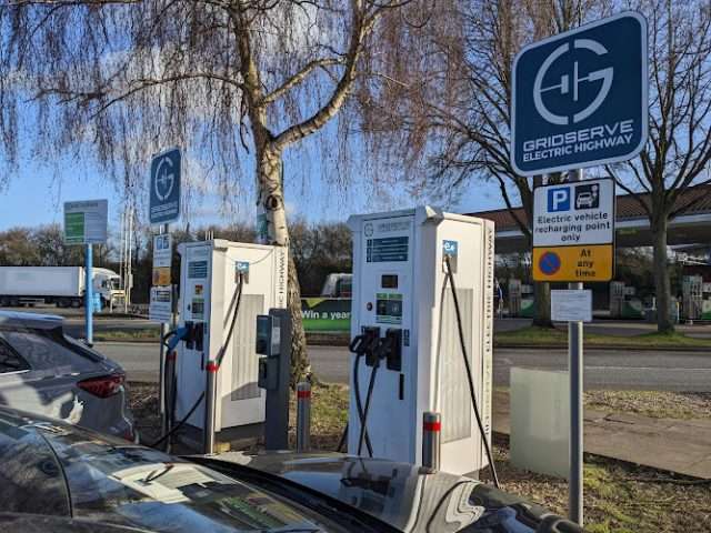 GRIDSERVE Charging Station in Thatcham United Kingdom of Great Britain and Northern Ireland