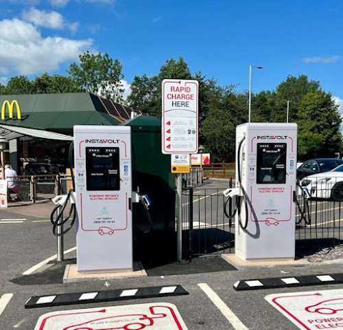 InstaVolt Charging Station in Tiverton United Kingdom of Great Britain and Northern Ireland
