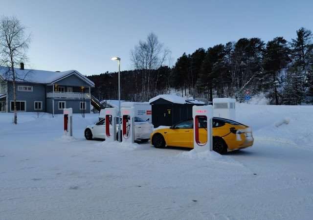 Tesla Supercharger in Karasjok Norway 9730