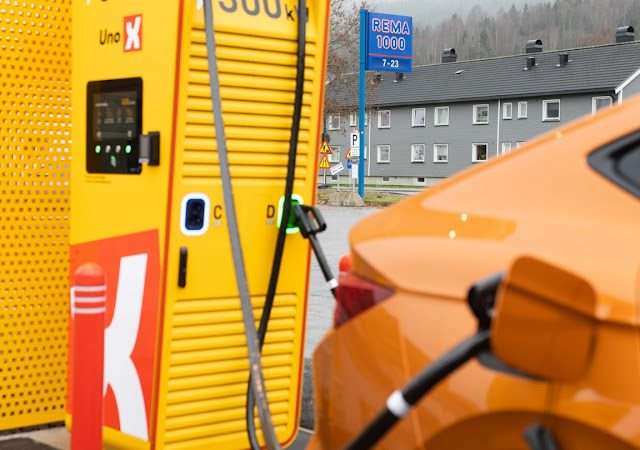 Uno-X Charging Station in Raufoss Norway 2830