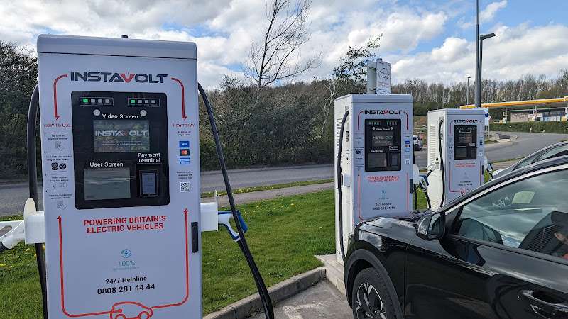 InstaVolt Charging Station EV Charging Station at Newton Park Services