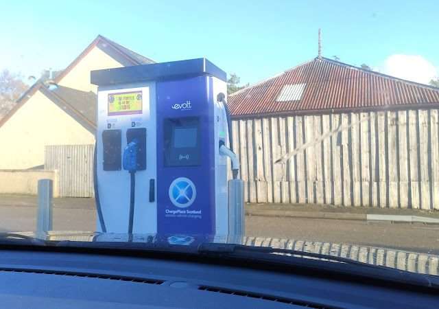 Electric Vehicle Charging Station in Dornoch United Kingdom of Great Britain and Northern Ireland
