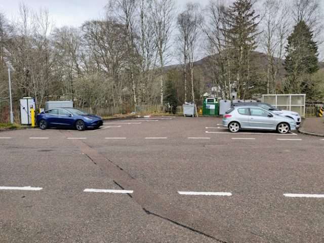 Chargeplace Scotland Charging Station in Roy Bridge United Kingdom of Great Britain and Northern Ireland