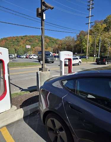 Tesla Supercharger in Morgantown West Virginia