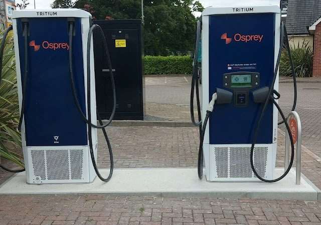 Osprey Charging Station in Crediton United Kingdom of Great Britain and Northern Ireland