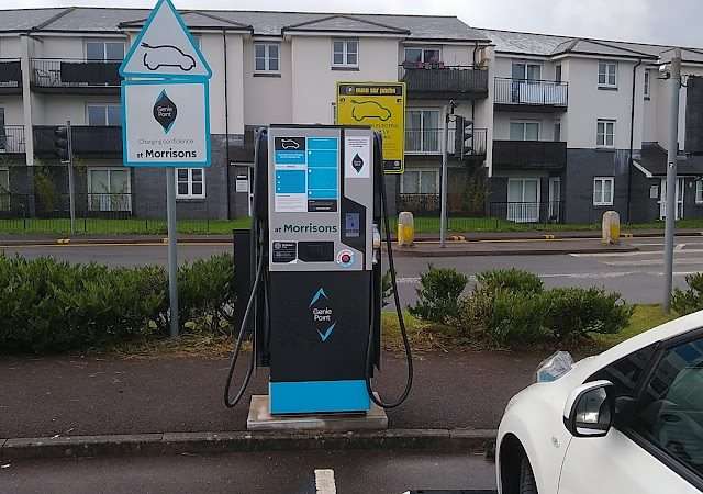 GeniePoint Charging Station in Swansea United Kingdom of Great Britain and Northern Ireland