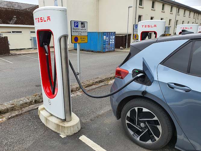 Tesla Supercharger EV Charging Station at Grampian Rd