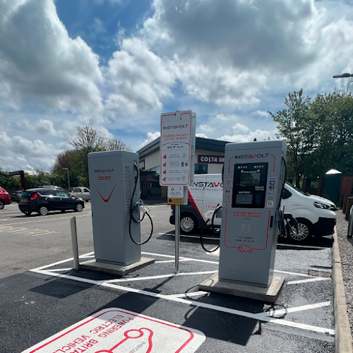InstaVolt Charging Station EV Charging Station at Costa Coffee A34