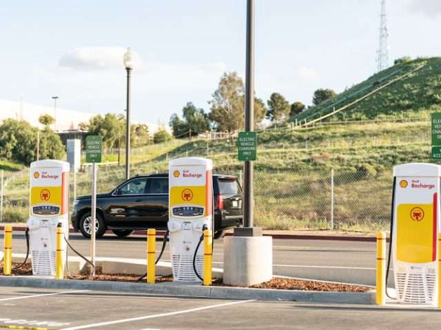Shell Recharge Charging Station in Monterey Park California