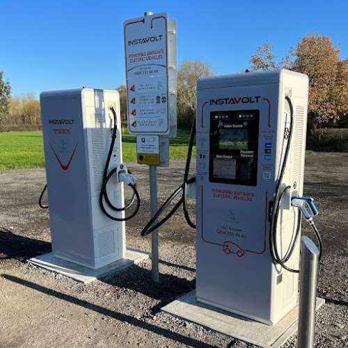 InstaVolt Charging Station EV Charging Station at Chaldicott Farm