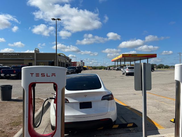 Tesla Supercharger in Three Rivers Texas