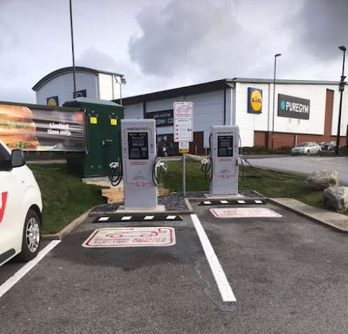 InstaVolt Charging Station in Nottingham United Kingdom of Great Britain and Northern Ireland