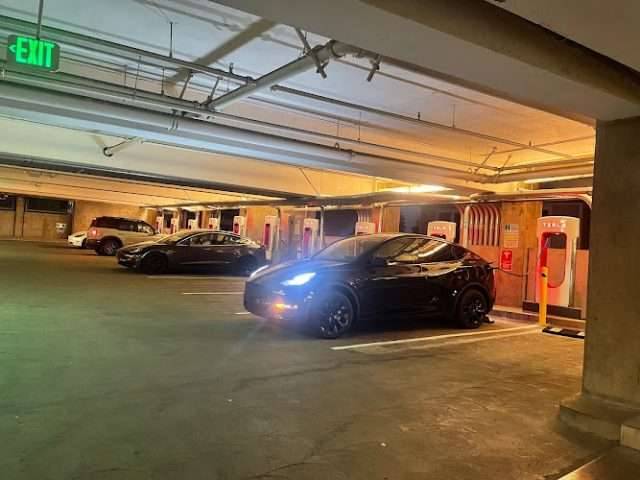 Tesla Supercharger in Palo Alto California