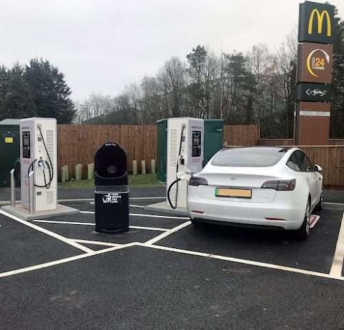 InstaVolt Charging Station in Market Drayton United Kingdom of Great Britain and Northern Ireland