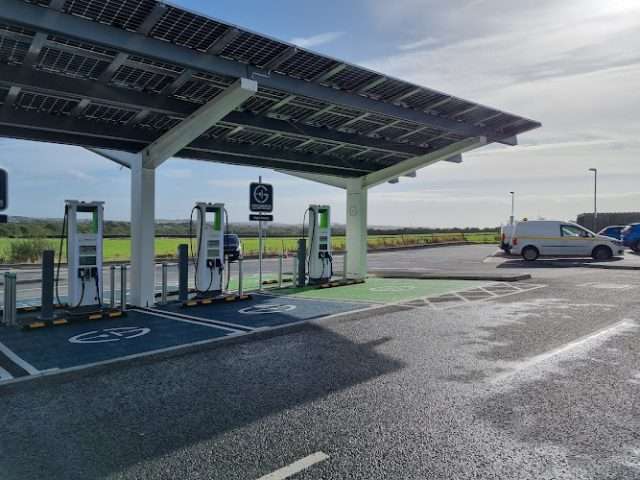 GRIDSERVE Charging Station in Saint Austell United Kingdom of Great Britain and Northern Ireland