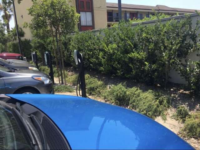 Tesla Destination Charger in Anaheim California
