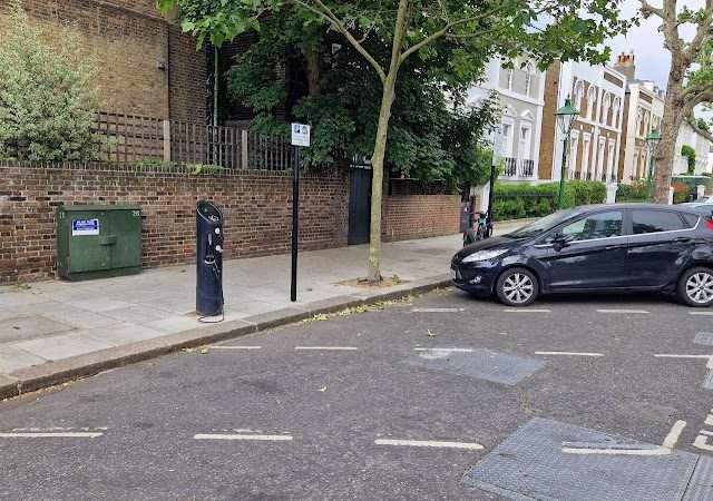 Electric Vehicle Charging Station in London United Kingdom of Great Britain and Northern Ireland