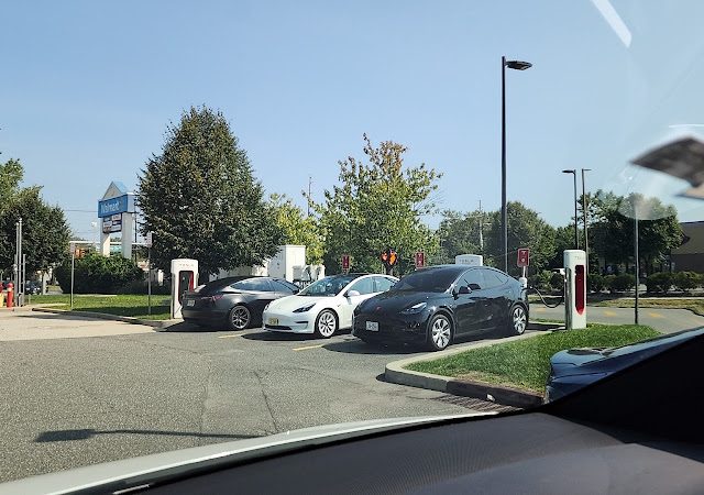 Tesla Supercharger in Kearny New Jersey