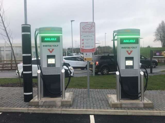 InstaVolt Charging Station in Oakham United Kingdom of Great Britain and Northern Ireland