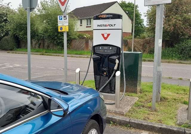 InstaVolt Charging Station in Cullompton United Kingdom of Great Britain and Northern Ireland