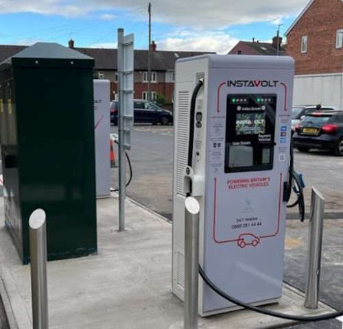 InstaVolt Charging Station in Wakefield United Kingdom of Great Britain and Northern Ireland