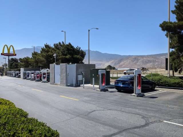 Tesla Supercharger in Cabazon California