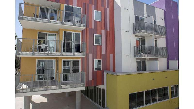 LA Plaza Village Apartments EV Charging Station at 555 N Spring St