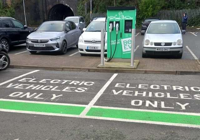 Be.EV Charging Station in Manchester United Kingdom of Great Britain and Northern Ireland
