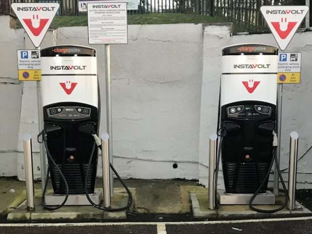 InstaVolt Charging Station in Newcastle United Kingdom of Great Britain and Northern Ireland