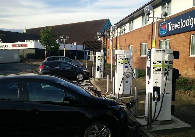 GRIDSERVE Charging Station in Knottingley United Kingdom of Great Britain and Northern Ireland