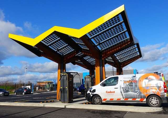 Fastned Charging Station in Colchester United Kingdom of Great Britain and Northern Ireland