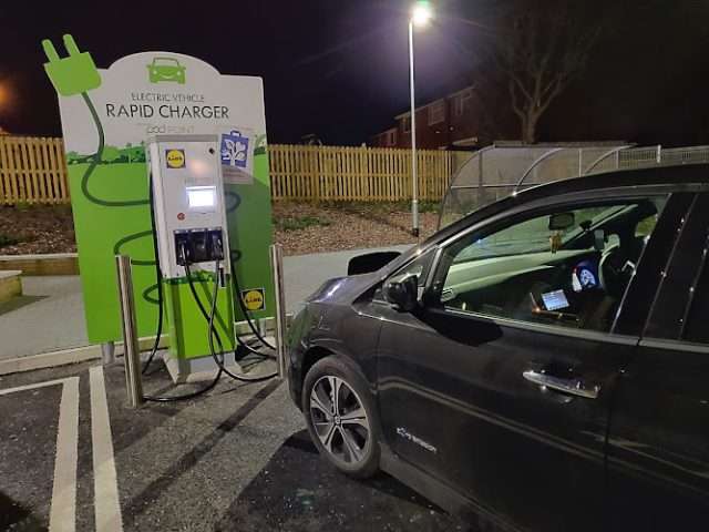 Lidl Charging Station in Knaresborough United Kingdom of Great Britain and Northern Ireland