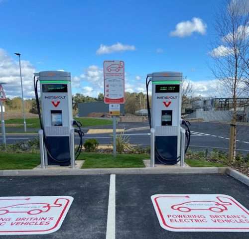 InstaVolt Charging Station in Worcestershire United Kingdom of Great Britain and Northern Ireland