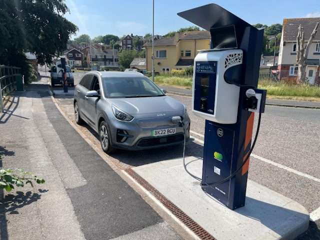 Wenea Charging Station in Exeter United Kingdom of Great Britain and Northern Ireland