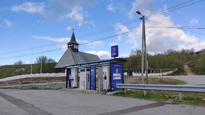 Ishavsveien Charging Station EV Charging Station at Fv1 Nærbutikken GUOVDAGEAIDNU KAUTOKEINO MAZE
