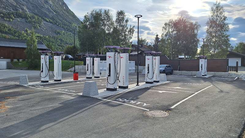 IONITY Charging Station EV Charging Station at Skeimoplassen