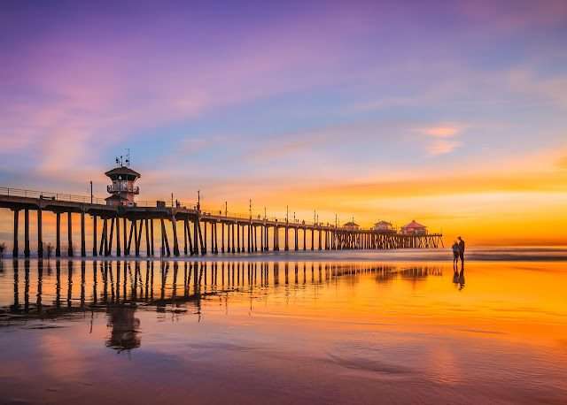 Huntington Beach Pier in Huntington Beach California