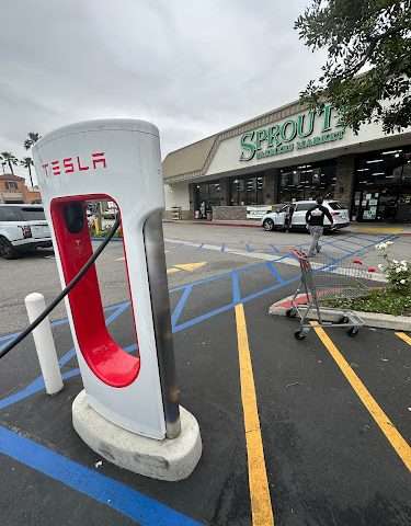 Tesla Supercharger in Burbank California