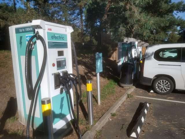 Applegreen Electric Charging Station in Fleet United Kingdom of Great Britain and Northern Ireland