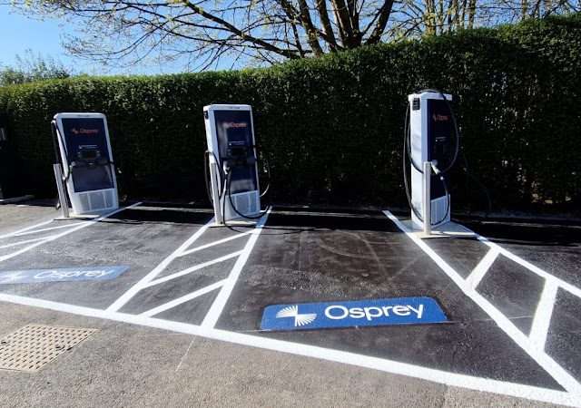 Osprey Charging Station in Knebworth United Kingdom of Great Britain and Northern Ireland