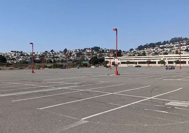 CCSF Parking Lot in San Francisco California