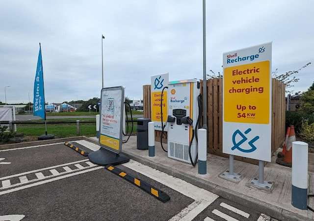 Shell Recharge Charging Station in Cannock United Kingdom of Great Britain and Northern Ireland